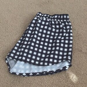 Gingham Workout Shorts